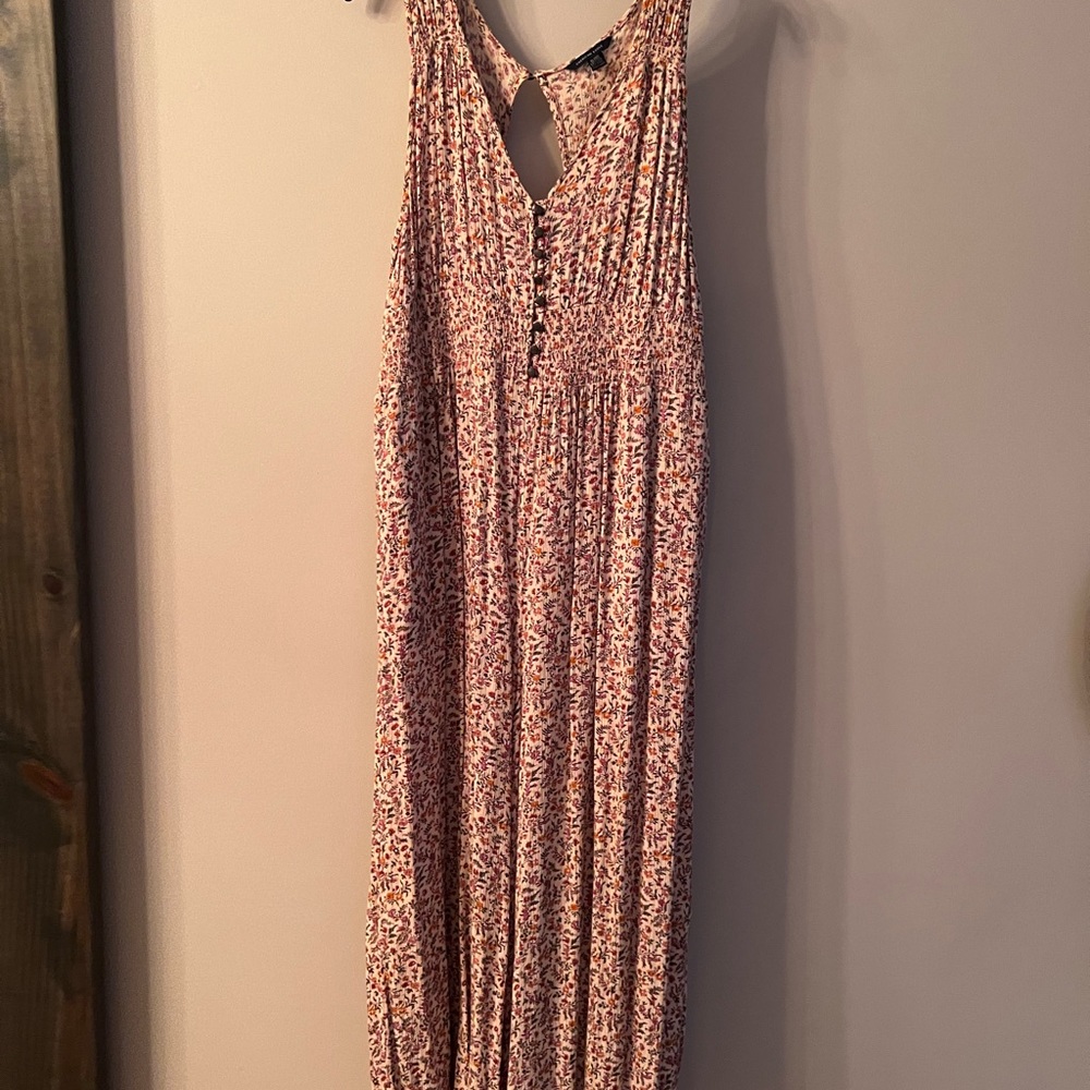 American Eagle floral jumpsuit